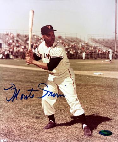 Monte Irvin Autographed New York Giants MLB 8x10 Photo imperfect - Steiner COA (HOF)-Powers Sports Memorabilia