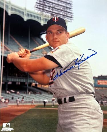Harmon Killebrew Autographed Minnesota Twins MLB Licensed 8x10 Photo - COA HOF/500 HR-Powers Sports Memorabilia