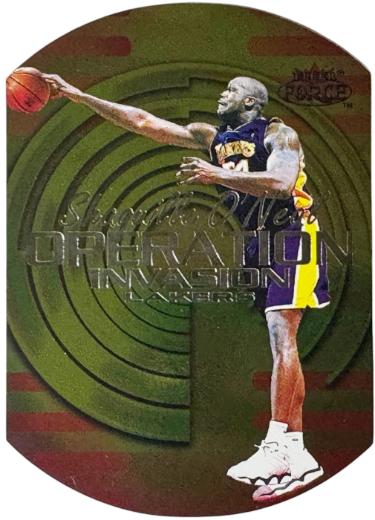 Shaquille O'Neal 1999-00 Fleer Force Operation Invasion Forcefield Card #11OI (Los Angeles Lakers/HOF)-Powers Sports Memorabilia