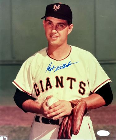 Hoyt Wilhelm Autographed New York Giants MLB 8x10 Photo - Steiner Sports Hologram/COA-Powers Sports Memorabilia