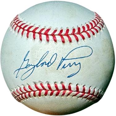 Gaylord Perry Autographed OFC Rawlings ROAL American League Baseball toned- Steiner Sports Hologram (San Francisco Giants/HOF)-Powers Sports Memorabilia