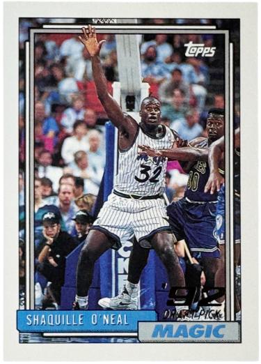 Shaquille O'Neal 1992-93 Topps Rookie Card (RC) #362 (Orlando Magic/HOF) - CTBL_047107-Powers Sports Memorabilia