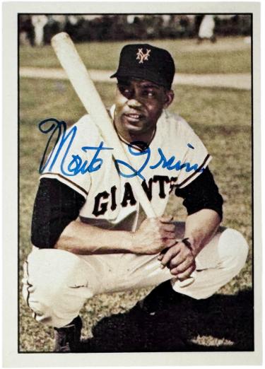 Monte Irvin Autographed 1979 TCMA 50'S On Card Auto #168- COA (New York Giants/HOF) - CTBL_047113-Powers Sports Memorabilia
