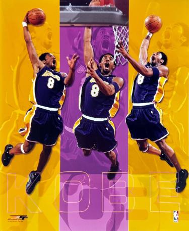 Kobe Bryant Los Angeles Lakers NBA Licensed Dunk 8x10 Photo - NEW-Powers Sports Memorabilia