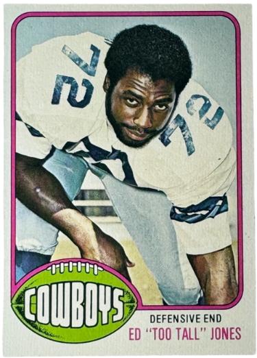 Ed "Too Tall" Jones 1976 Topps Rookie Card (RC) #427 (Dallas Cowboys/HOF)-Powers Sports Memorabilia