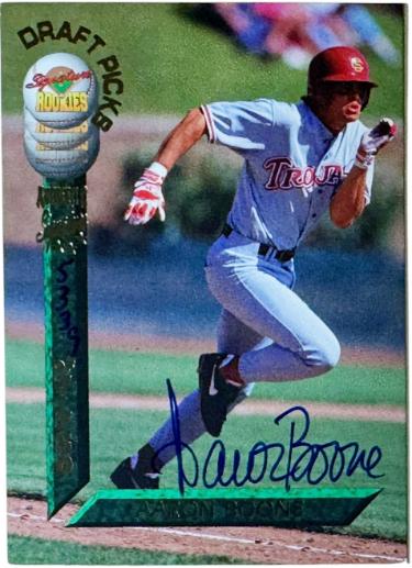 Aaron Boone Autographed 1994 Signature Rookies Rookie On Card Auto (RC)- /7750 USC-Powers Sports Memorabilia