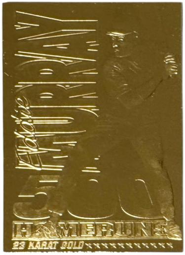 Eddie Murray 1996 Bleachers 23 Karat Gold Foil 500 Home Runs Card (Baltimore Orioles/HOF)-Powers Sports Memorabilia