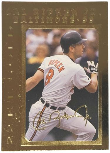 Cal Ripken Jr. 1995 Bleachers 22KT Gold Foil Limited Edition Card /25000 (Baltimore Orioles/HOF)-Powers Sports Memorabilia