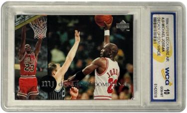 Michael Jordan 1994 Upper Deck Decade of Dominance Card #J9- WCG Graded 10 Gem Mint (Chicago Bulls/GOAT/HOF)-Powers Sports Memorabilia