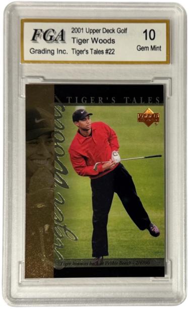 Tiger Woods 2001 Upper Deck Tiger's Tales Card #TT22- FGA Graded 10 Gem Mint-Powers Sports Memorabilia