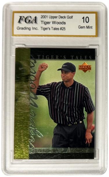 Tiger Woods 2001 Upper Deck Tiger's Tales Card #TT25 - FGA Graded 10 Gem Mint-Powers Sports Memorabilia