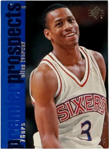 Allen Iverson 1996-97 SP Prospects Rookie Card (RC) #141 (Philadelphia 76ers/HOF)-Powers Sports Memorabilia