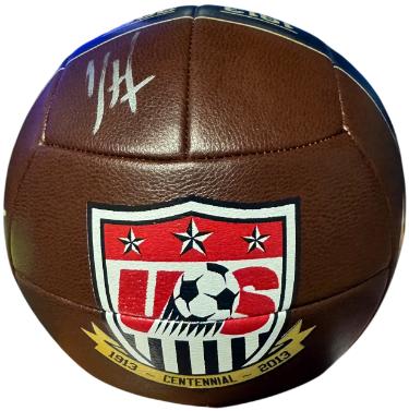 Clint Dempsey Autographed Nike Team USA 2013 Centennial Soccer Ball - JSA (HOF)-Powers Sports Memorabilia