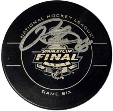 Patrick Kane Autographed 2010 NHL Stanley Cup Final Game Six Puck - PSA (Chicago Blackhawks)-Powers Sports Memorabilia