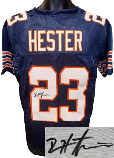 Devin Hester Autographed Chicago Custom Stitched Pro Style Football Jersey- JSA Witnessed (HOF)-Powers Sports Memorabilia