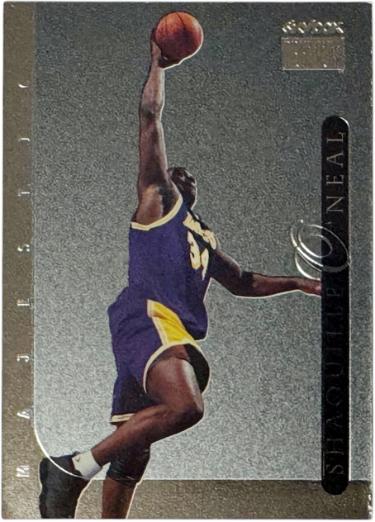 Shaquille O'Neal 1999-00 Skybox Premium Majestic Foil Card #6MJ (Los Angeles Lakers/HOF)-Powers Sports Memorabilia