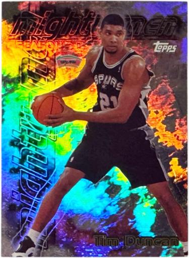 Tim Duncan 1999-00 Topps Mighty Men Card #SB7 (San Antonio Spurs/HOF)-Powers Sports Memorabilia