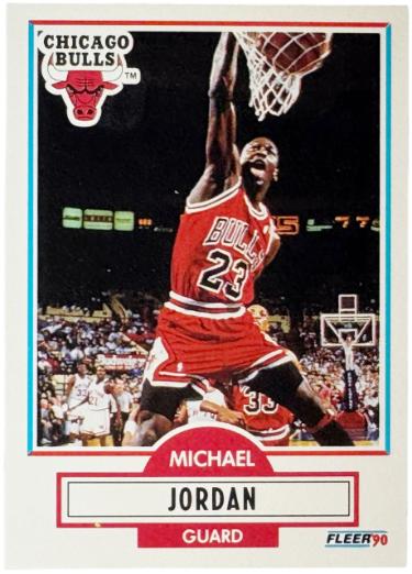 Michael Jordan 1990-91 Fleer Card #26 (Chicago Bulls/GOAT/HOF)-Powers Sports Memorabilia