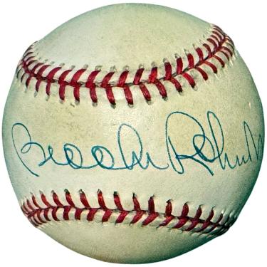 Brooks Robinson Autographed ROAL Rawlings Official American League Baseball toned- Goldin/Score Board COA (Orioles/HOF)-Powers Sports Memorabilia