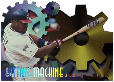 Albert Belle 1996 Fleer Ultra Hitting Machine Die-Cut Card #1 (Cleveland)-Powers Sports Memorabilia