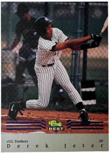 Derek Jeter 1992 Classic Best Minor League Blue Rookie Card (RC) #BC22 (New York Yankees/HOF)-Powers Sports Memorabilia