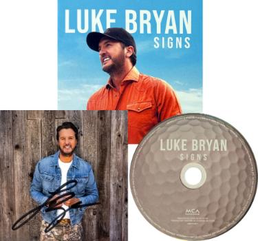 Luke Bryan Autographed 2026 SIGNS MCA Records 4.75x4.75 Art Insert/Booklet/CD w/ Case- COA (Golf Edition) Country/Pop Music-Powers Sports Memorabilia