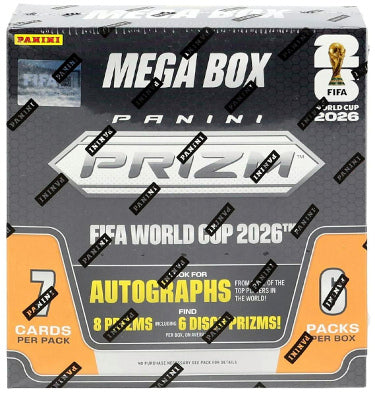 2026 Panini Prizm FIFA World Cup Soccer Mega Box- 6PK/7CPP/42CPB - New/Factory Sealed-Powers Sports Memorabilia