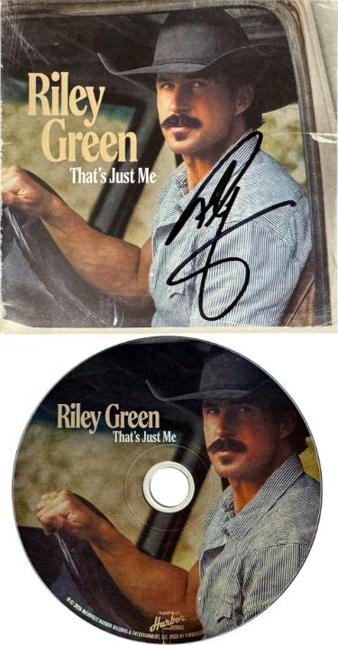 Riley Green Autographed 2026 That's Just Me CD Album Cover Booklet w/ CD & Case?Çô COA - CTBL_047349-Powers Sports Memorabilia