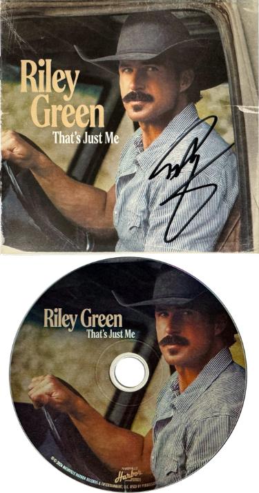 Riley Green 2026 That's Just Me CD Album Cover Booklet w/ CD & Case– COA - CTBL_047357 - Autographed-Powers Sports Memorabilia