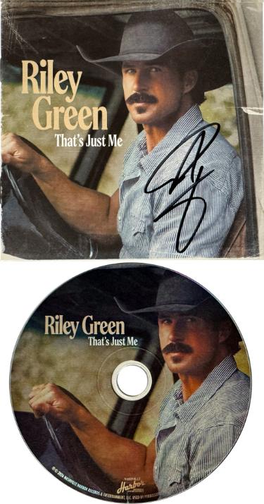 Riley Green 2026 That's Just Me CD Album Cover Booklet w/ CD & Case– COA - CTBL_047358 - Autographed-Powers Sports Memorabilia