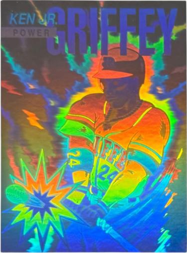 Ken Griffey, Jr. 1992 Arena Holograms Head to Head Card #3 Power RARE (Seattle Mariners/HOF)-Powers Sports Memorabilia