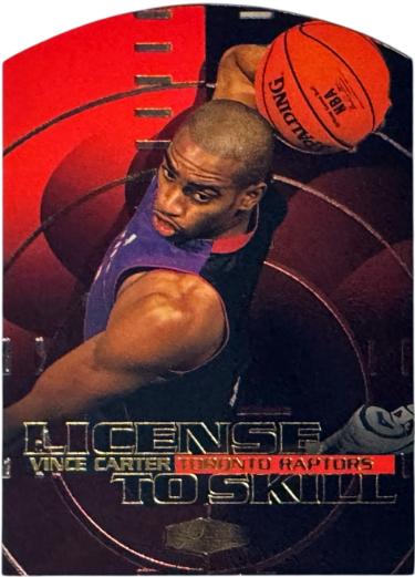 Vince Carter 1999-00 Flair Showcase License To Skill Die-Cut Card #10LS (Toronto Raptors)-Powers Sports Memorabilia
