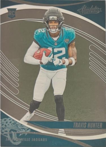 Travis Hunter 2025 Panini Absolute Rookie Card (RC) #186 (Jacksonville Jaguars)-Powers Sports Memorabilia