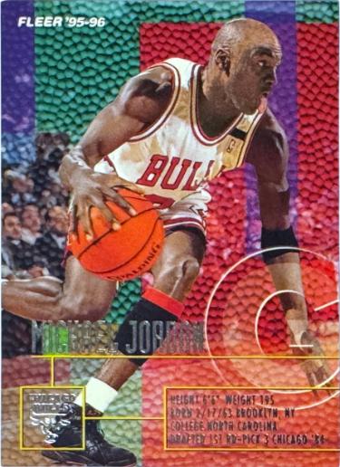 Michael Jordan 1995-96 Fleer Card #22 - (Chicago Bulls/GOAT/HOF)-Powers Sports Memorabilia