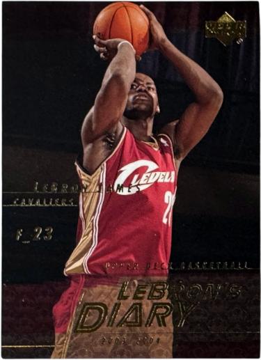 LeBron James 2003-04 Upper Deck Lebron's Diary Rookie Card (RC) #LJ12 (Cleveland Cavaliers) - Collectible-Powers Sports Memorabilia