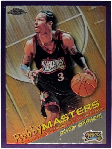 Allen Iverson 2000-01 Topps Chrome Hobby Masters Insert Card #HM6 (Philadelphia 76ers/HOF) - Collectible-Powers Sports Memorabilia