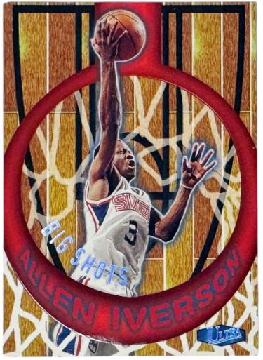 Allen Iverson 1997-98 Fleer Ultra Big Shots Insert Card #2BS (Philadelphia 76ers/HOF) - Collectible-Powers Sports Memorabilia