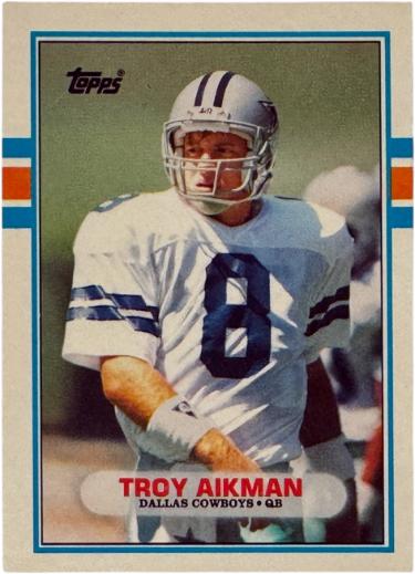 Troy Aikman 1989 Topps Traded Rookie Card (RC) #70T (Dallas Cowboys/HOF) - Collectible-Powers Sports Memorabilia