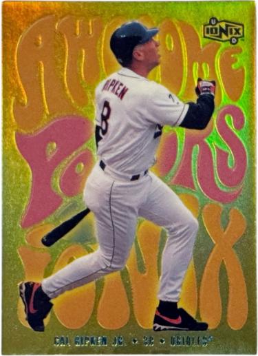 Cal Ripken Jr. 2000 Upper Deck Ionix Awesome Powers Card #AP7 (Baltimore Orioles/HOF) - Collectible-Powers Sports Memorabilia