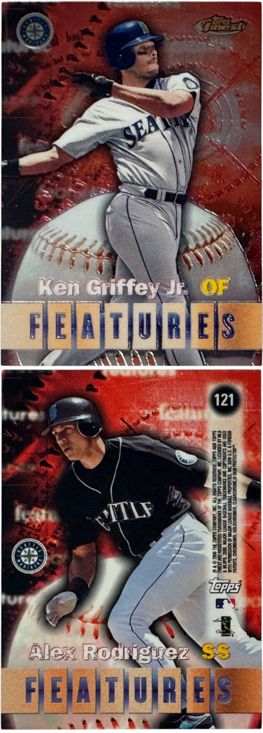 Ken Griffey Jr./Alex Rodriguez 2000 Topps Finest Features Card #121 (Seattle Mariners/HOF) - Collectible-Powers Sports Memorabilia