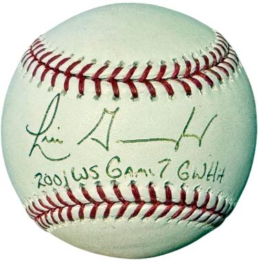 Luis Gonzalez Rawlings Official Major League Baseball 2001 WS Game 7 GW Hit (Arizona Diamondbacks) - Autographed-Powers Sports Memorabilia