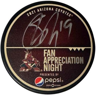 Shane Doan 2021 Arizona Coyotes Fan Appreciation Night Pepsi NHL Limited Edition Puck #19- COA - Autographed-Powers Sports Memorabilia