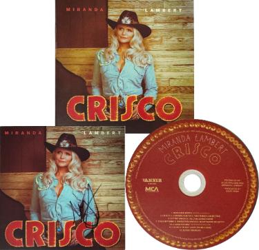 Miranda Lambert 2026 Crisco MCA 4.75x4.75 Art Card Insert/CD/Case - COA - CTBL_047473 - Autographed-Powers Sports Memorabilia