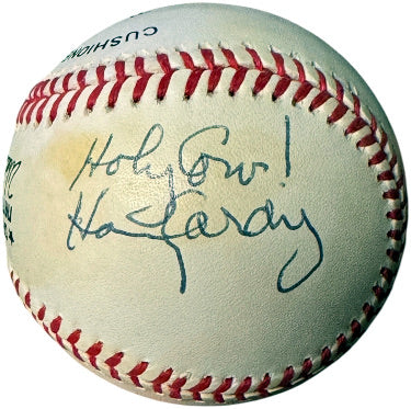 Harry Caray Official Rawlings ONL National League Baseball w/ Holy Cow ! Tone Spots– Grad/COA (Chicago Cubs/Announcer) - Autographed-Powers Sports Memorabilia