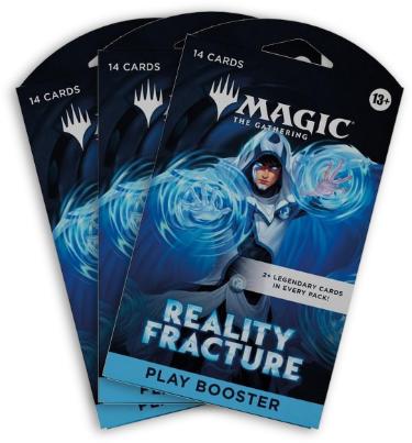 Magic The Gathering Reality Fracture Sleeved Play Booster LOT OF 3 - New/Sealed - Collectible-Powers Sports Memorabilia