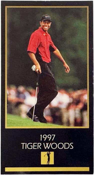 Tiger Woods 1997-98 Grand Slam Ventures Champions PGA Golf Rookie Card Masters - Collectible-Powers Sports Memorabilia