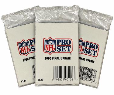 1990 Pro Set NFL Football Final Update Set Lot of 3- Factory Sealed/Emmitt Smith - Collectible-Powers Sports Memorabilia
