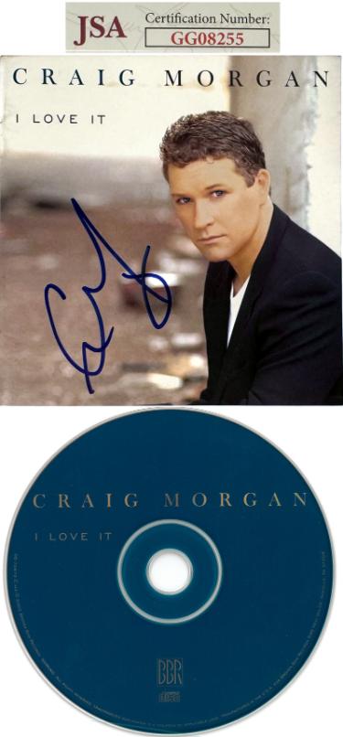 Craig Morgan 2002 I Love It Album Cover Booklet w/ CD & Case- JSA #GG08255 - Autographed-Powers Sports Memorabilia