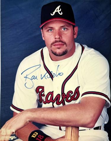 Ryan Klesko Autographed Atlanta Braves MLB Licensed 8 x 10 Photograph imperfect- COA-Powers Sports Memorabilia
