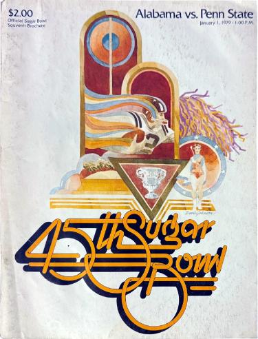 Alabama Crimson Tide vs Penn State Nittany Lions Game Program- 1/1/1979- Wear-Powers Sports Memorabilia